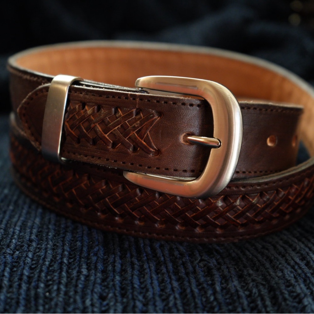 Artisan Guatemalan leather belt